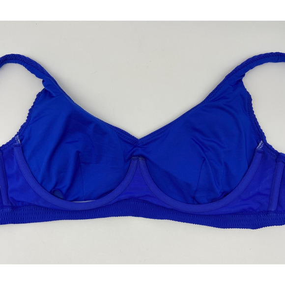 Sea Level Swim Top Bikini Women’s Size 6 Blue Underwire Removable Pads Multiway - Picture 7 of 11